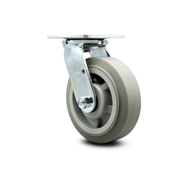 6 Inch Thermoplastic Rubber Wheel Swivel Caster with Ball Bearing